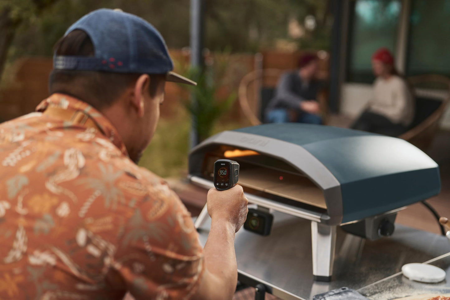 Ooni Koda 2 Pro Propane Gas Pizza Oven – 18" Gas Powered Outdoor Oven with 28 mBar Regulator and Gas Hose, Gas powered Portable Pizza Oven - Slate Blue
