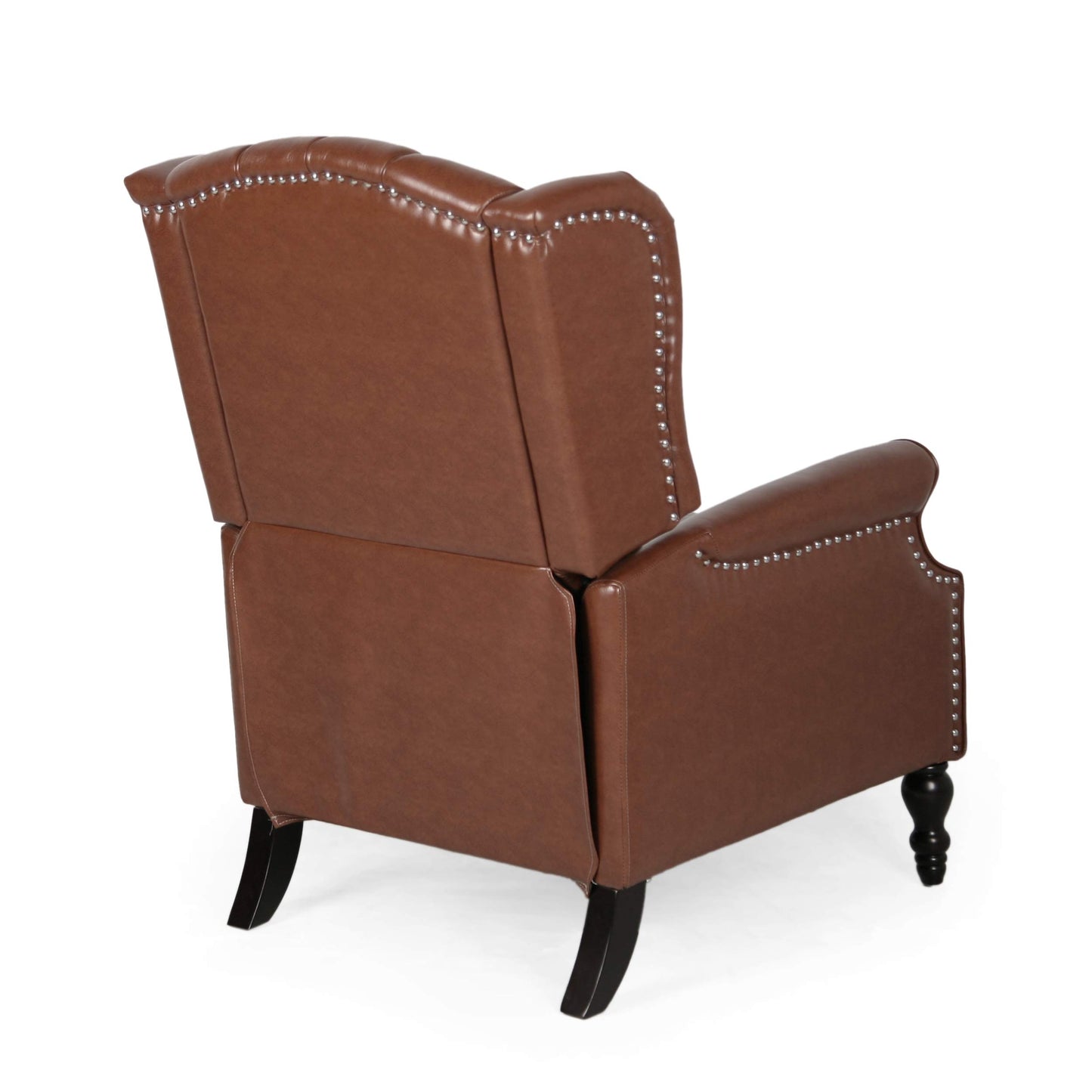 Christopher Knight Home Elaine Contemporary Tufted Recliners (Set of 2), Cognac Brown + Dark Brown