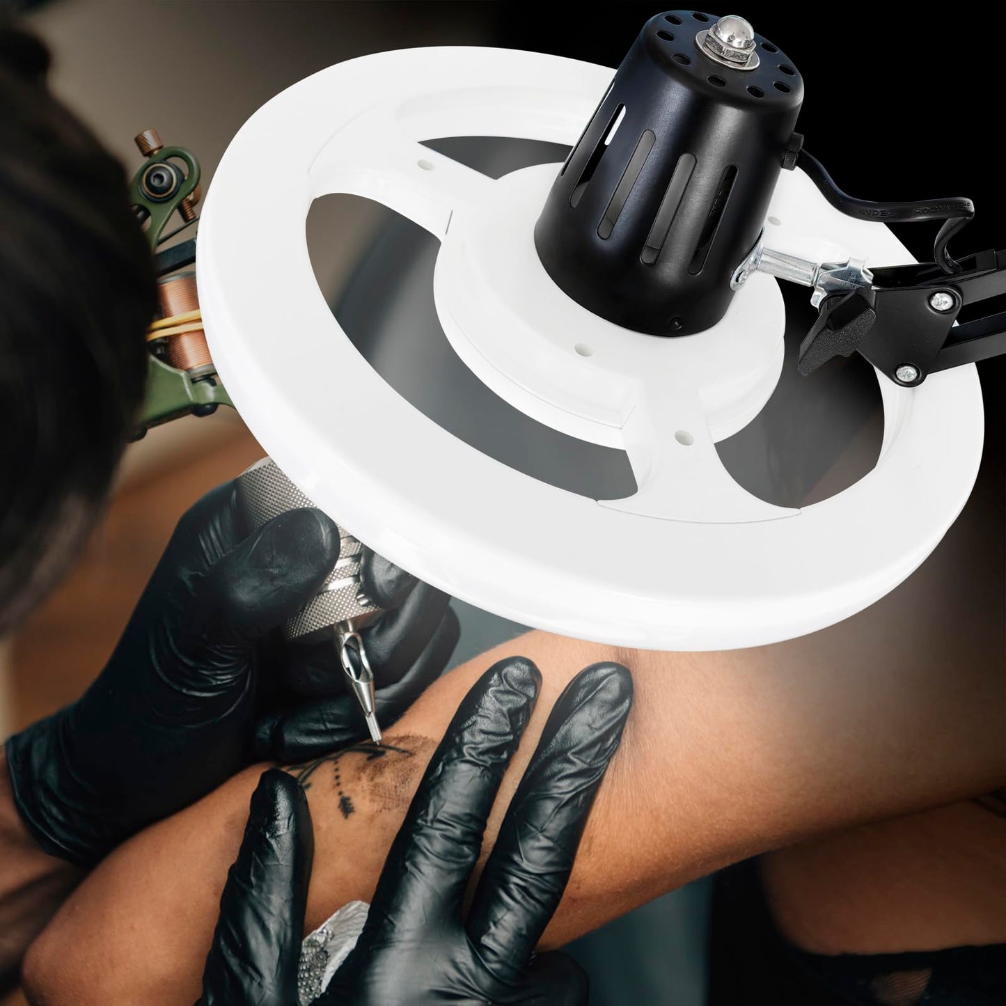 Upgraded multi-functional tattoo workbench, featuring added sockets, ultra-bright LED lights, tattoo tray trolley