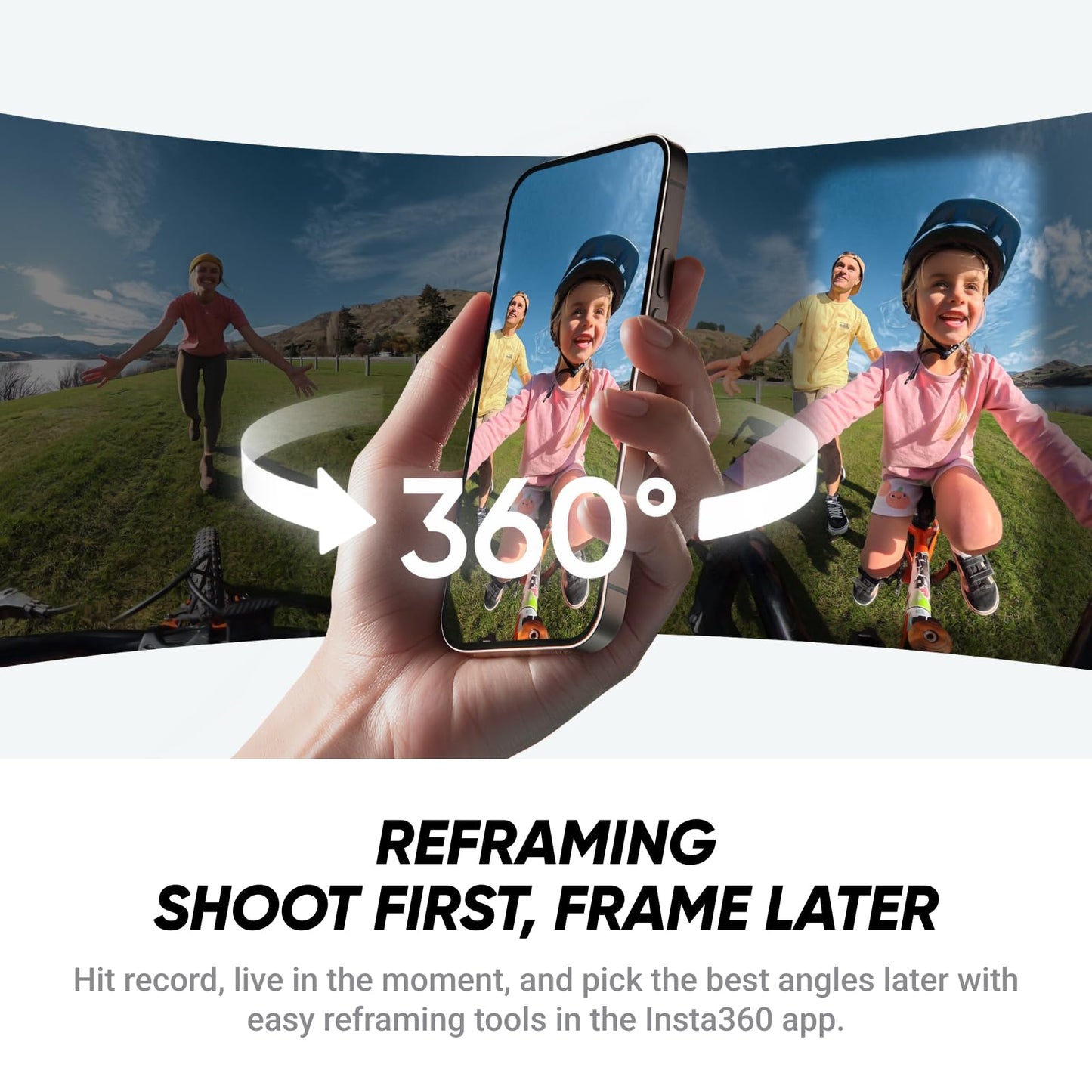 Insta360 X4 Air Starter Bundle - Lightweight 165g 8K 360 Camera, Invisible Selfie Stick, Replaceable Lenses, Shoot First & Frame Later, Built-in Wind Guard, FlowState Stabilization, AI-Powered App