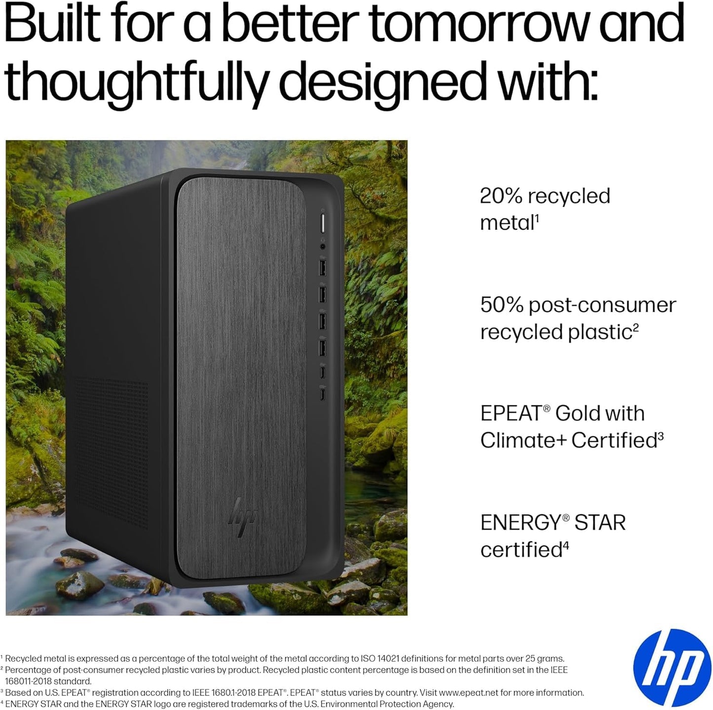 HP OmniDesk Gaming Next Gen AI PC Desktop, AMD Ryzen 7 Processor (16-Threads, Up to 5.1GHz), 32GB DDR5 RAM, 1TB SSD, GeForce RTX 3050, Wi-Fi 6, HDMI+DP Dual Monitor Support, Windows 11