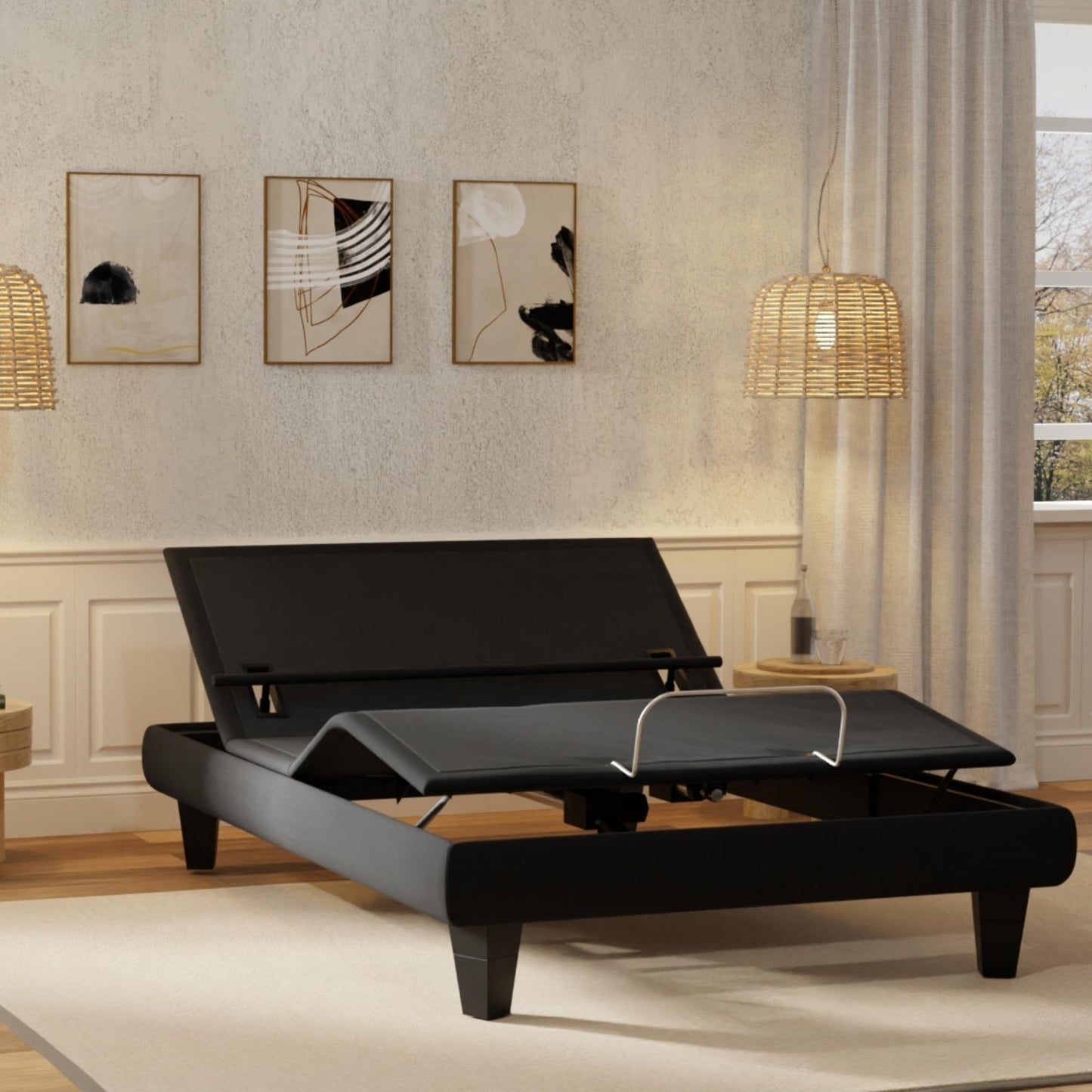 Owen Holmes Rio 6.0 Elite+ Adjustable Bed Base – Wireless Remote & App, Dual Massage Motors, USB-A & C Ports, Lumbar Support, Head & Foot Tilt, Deck-on-Deck, Twin XL