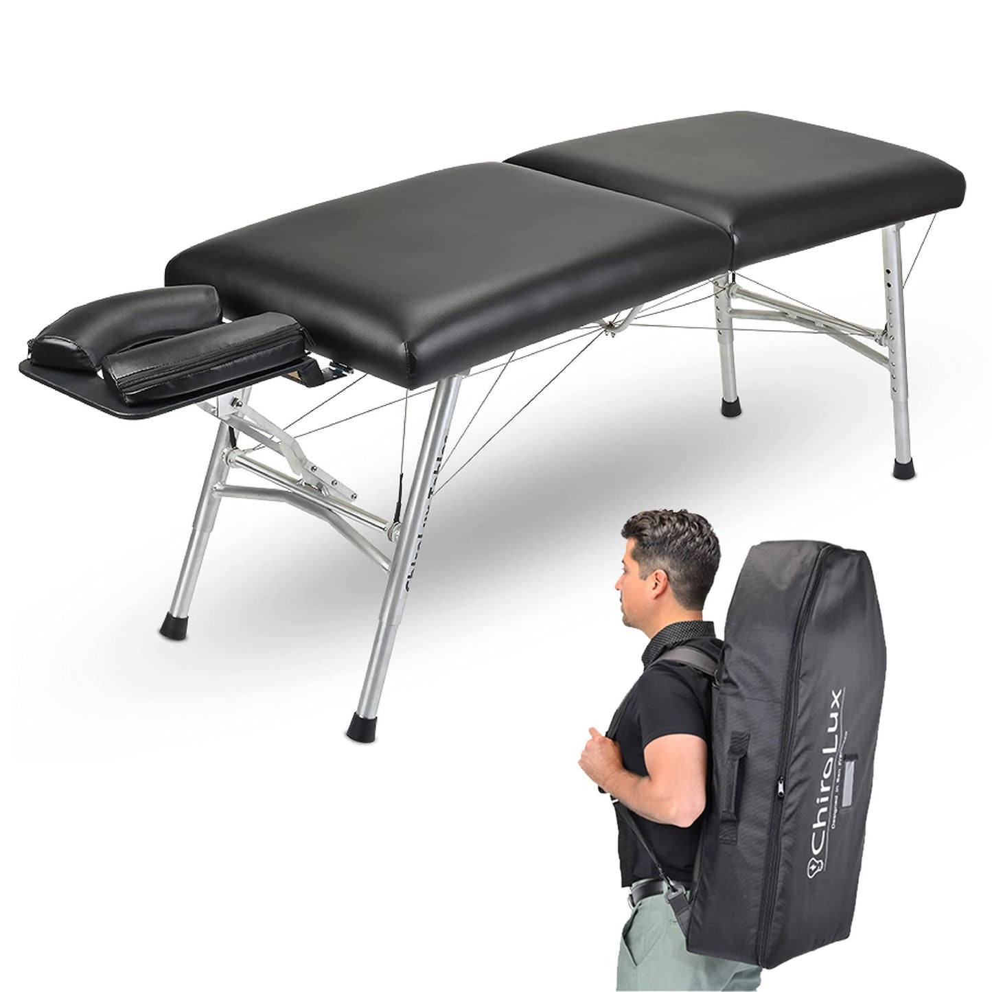 ChiroLux Classic Chiropractic Table | Professional-Grade Stability Table | Perfect for Sport Chiropractor | Lightweight and Simple Setup | MagLock Technology |Trusted by Olympics…