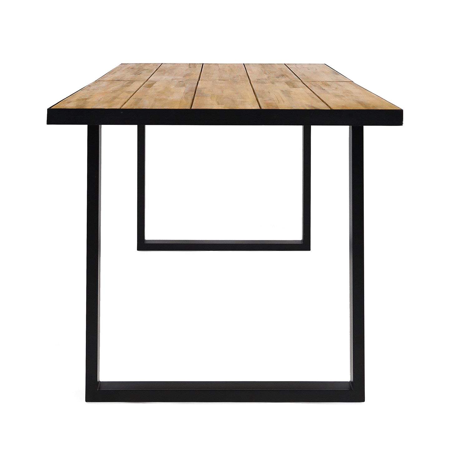 Christopher Knight Home Trinity Outdoor Dining Sets, Black + Teak