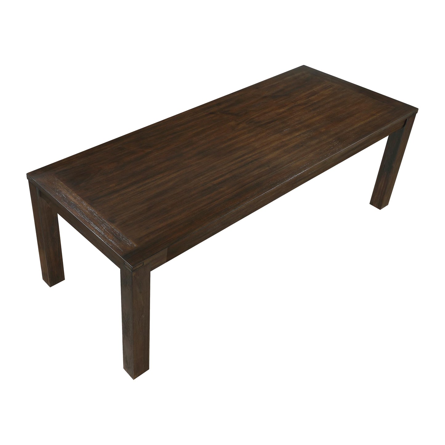 Lexicon 79" Dining Table for 8, Modern Rectangular Dining Room Table, Solid Acacia Wood Dining Table, Modern Wood Table with Solid Wood Leg for Kitchen/Dining/Living Room, Easy Assembly, Dark Brown