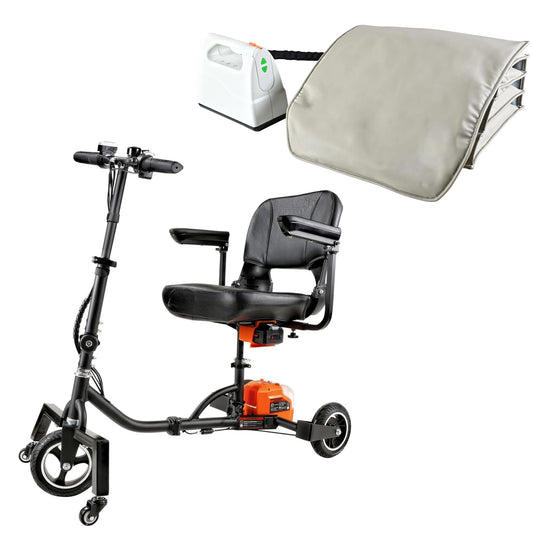 SuperHandy Passport Mobility Scooter & Electric Seat Lift Assist Cushion [Bundle Deal]