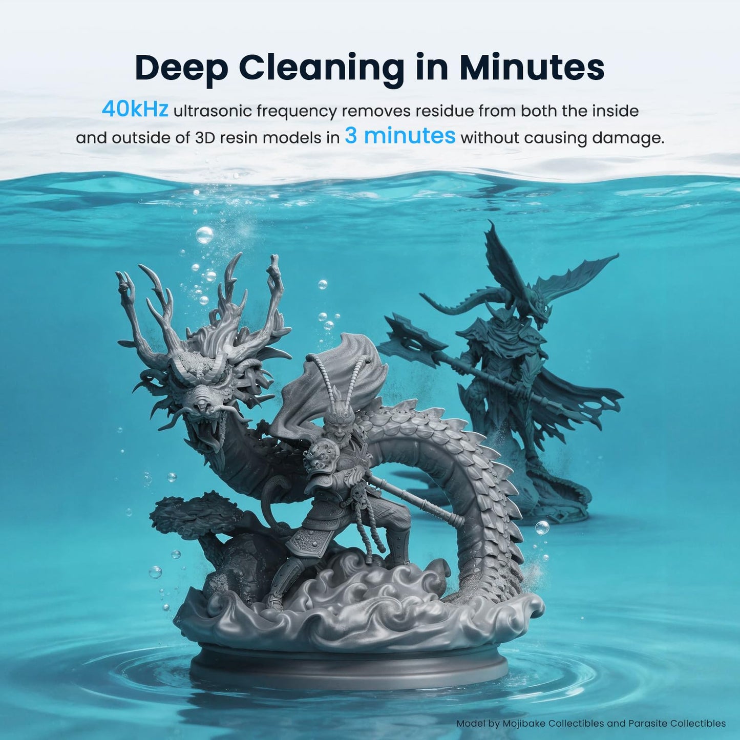 Uniformation Wash Machine Compatible with Resin 3D Printer, Wash Station for LCD/DLP/SLA 3D Printed Models, Resin Washer Cleaner Washing Size 9.3" x 5.5" x 8.3"