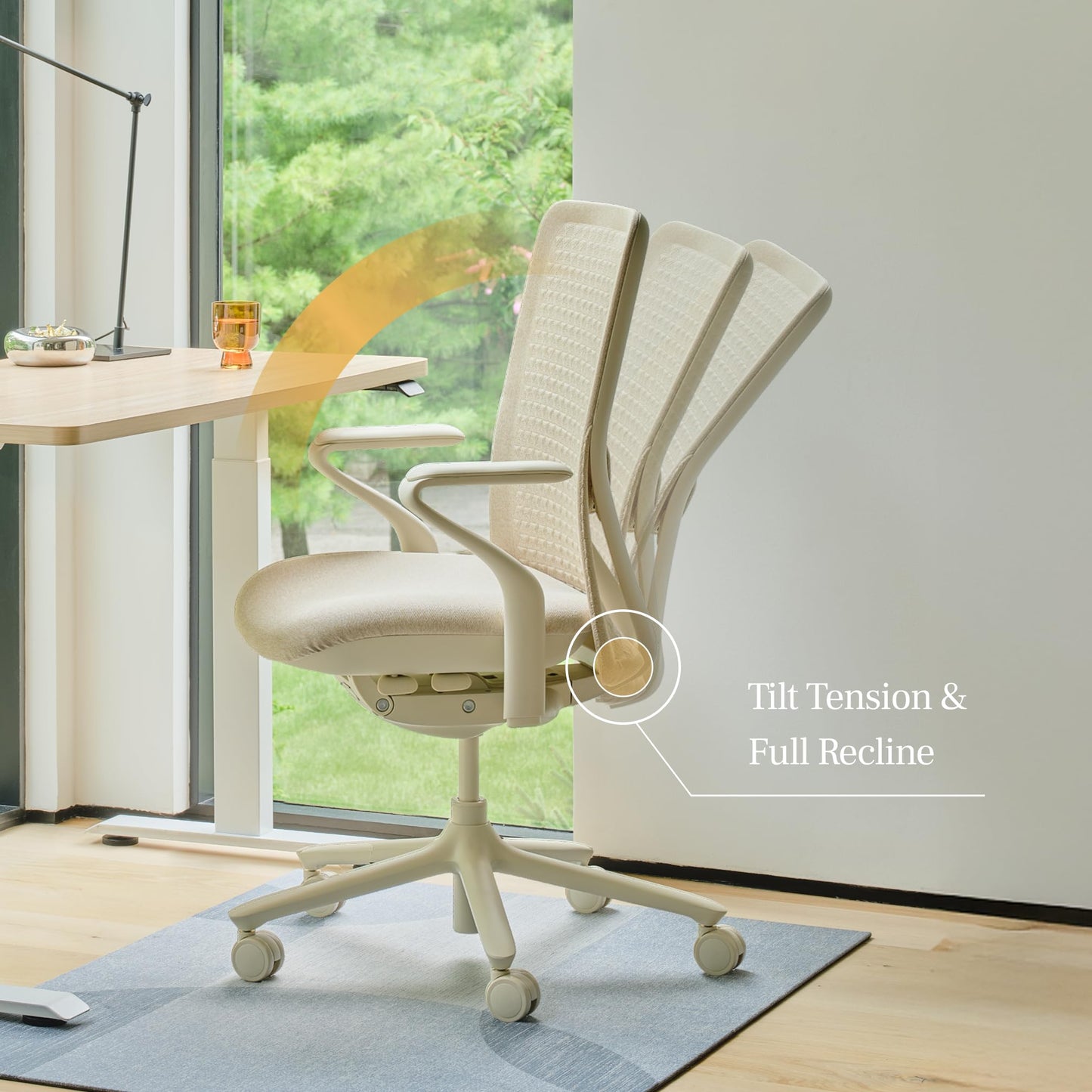 Branch Verve Chair - High Performance Executive Office Chair with Contoured Back and Adjustable Lumbar Support - High Density Foam Cushion and 3D Knit Back - Fits 5' to 6', Up to 275 lbs, Cobalt