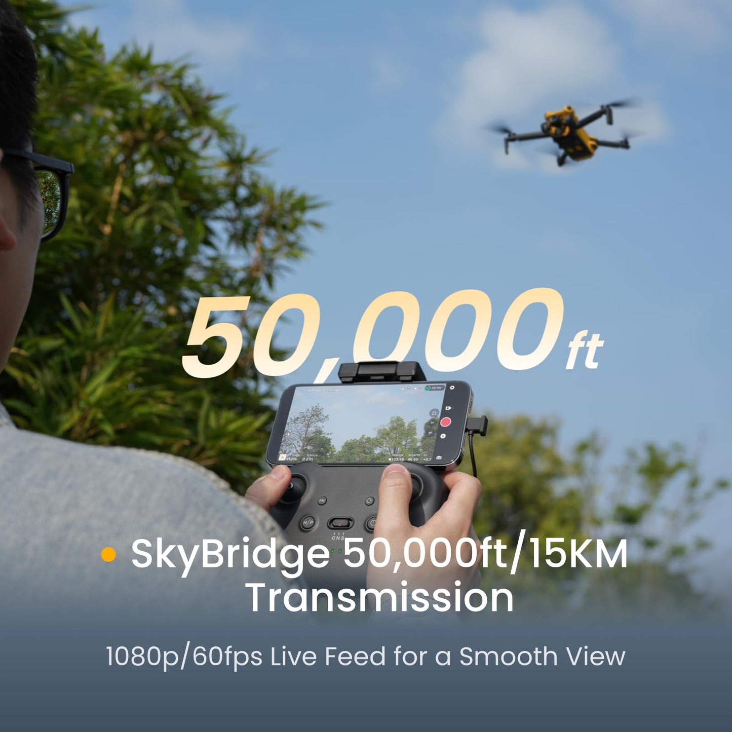 SKYROVER X1 Drone with Camera Combo for Adults, 4K/60fps Video, 8K Photo, 360° Obstacle Avoidance, Under 249g, 9.32 Mi Transmission, Vertical Shooting, AI Night Shot, 96-Min Flight Time with 3 Batteries