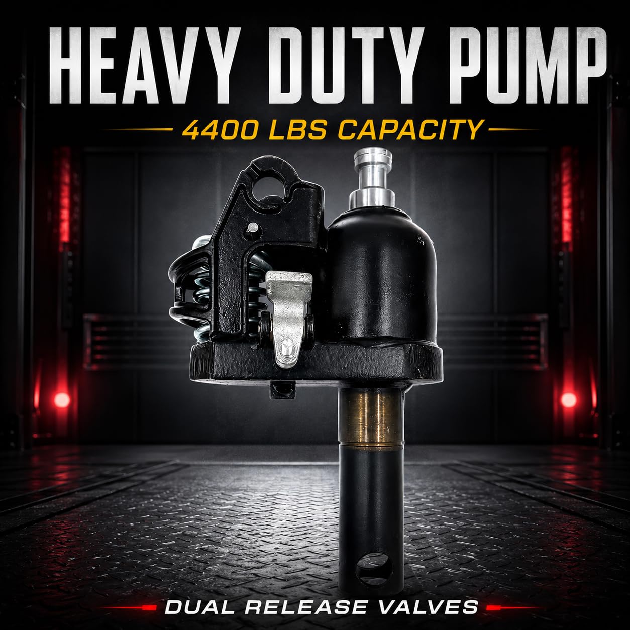 333'S Pallet Jack Hydraulic Pump Replacement, 4400 lb Hydraulic Unit with 45mm Spindle Shaft for Manual Pallet Truck Repair, Black