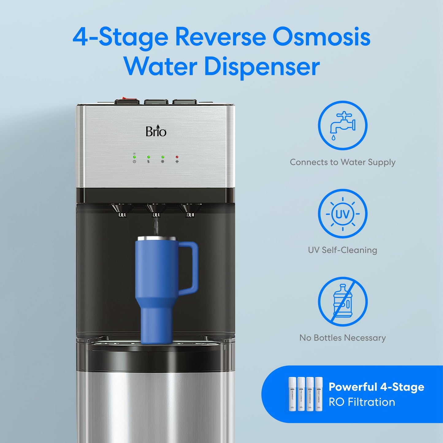 Brio 500 Series Bottle-Less Water Cooler Water Dispenser