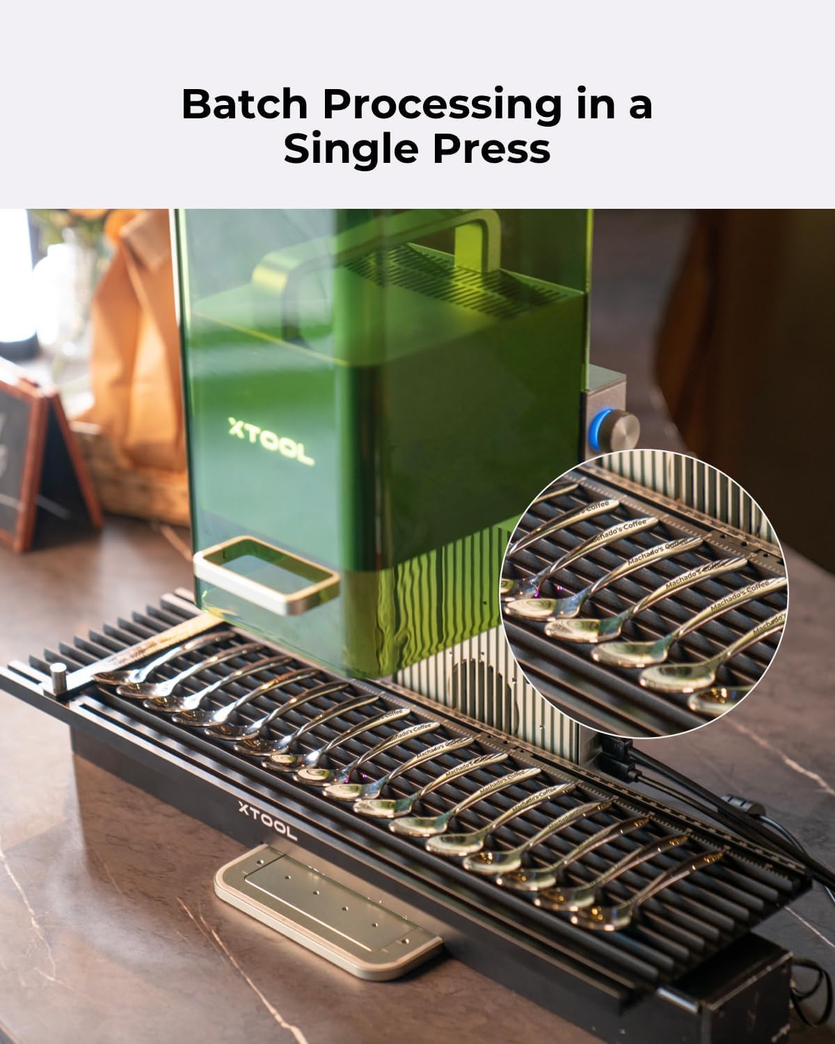 xTool Slide Extension for F2/F1/F1 Lite, Expand The Laser Engraving Area to 115 * 400mm, Longer Laser Engraving and Cutting for Laser Engraver, 5 Clamps Included for Stability