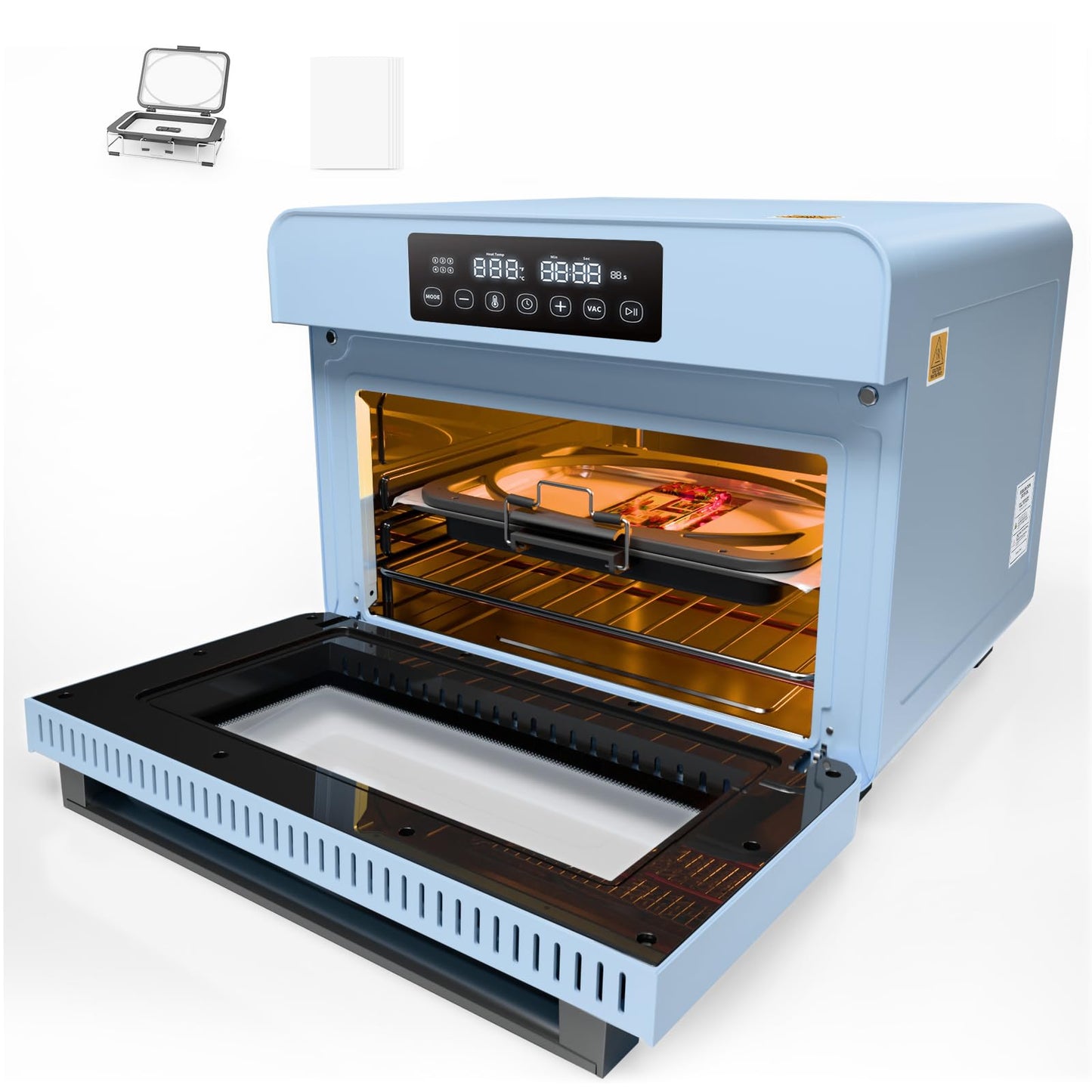 PYD Life V20 Sublimation Oven Machine with Auto Vacuum System and A4 Tray 20 L 120 V 1300 W, for 3D Phone Cases, Earphone Cases, Badge, Photo Slates, Sublimation Mugs Tumblers Blanks Printing