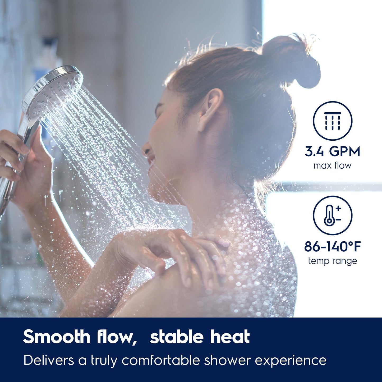 Electrolux 14kW Tankless Water Heater Electric 240V - Smart WiFi & Alexa, On Demand Hot Water Heater Electric, Max 3.4 GPM, Space-Saving Instant On Demand Water Heater