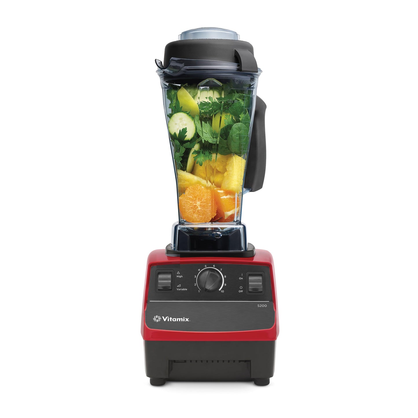 Vitamix 5200 Blender, Professional-Grade Blender for Smoothies, Soups, Ice Cream and More, Stainless-Steel Blades, Self-Cleaning Kitchen Appliance, 64 Oz Container, Red