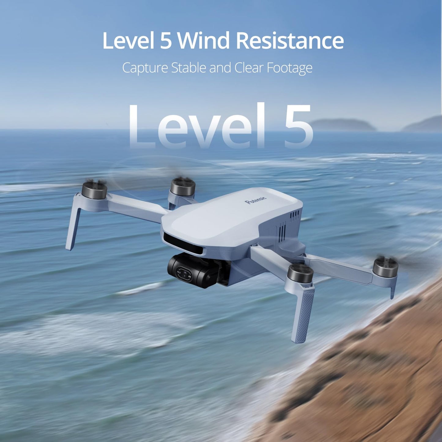 Potensic ATOM 4K Drone with Camera for Adults, 3-Axis Gimbal, Under 249g, 64 Mins Flight, Max 6KM Transmission, Visual Tracking, 4K/30FPS QuickShots, Expansion Kit