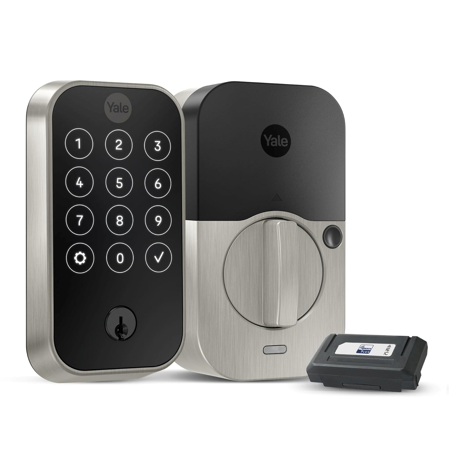 Yale Assure Lock 2 Deadbolt, Satin Nickel Keyed Smart Entry Door Lock with Z-Wave Connected Touchscreen Keypad for Code Entry and Remote Access, YRD420-ZW2-619