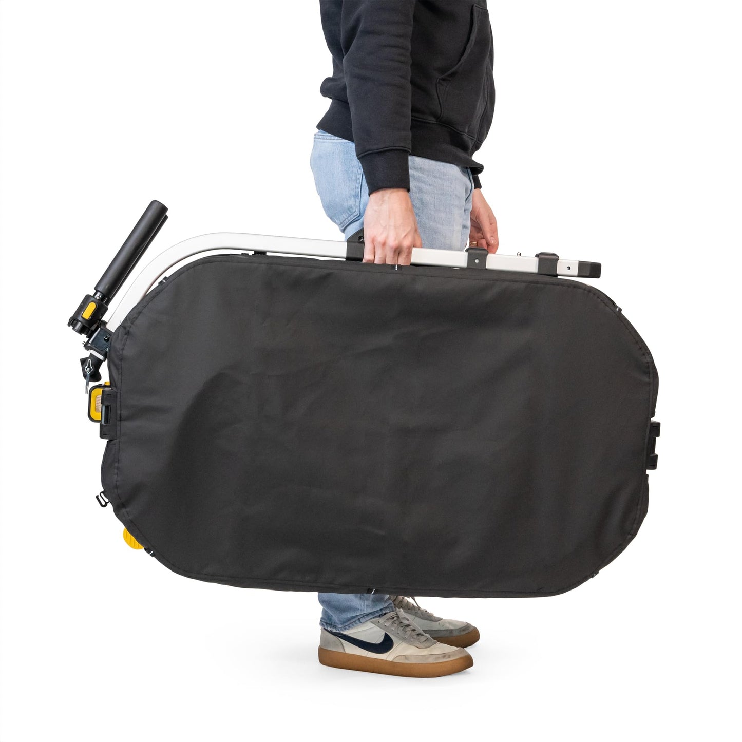 Burley Hopper | Compact Cargo Bike Trailer & Stroller Wagon with Spacious Storage, Rigid Floor, Durable Interior & Parking Brake