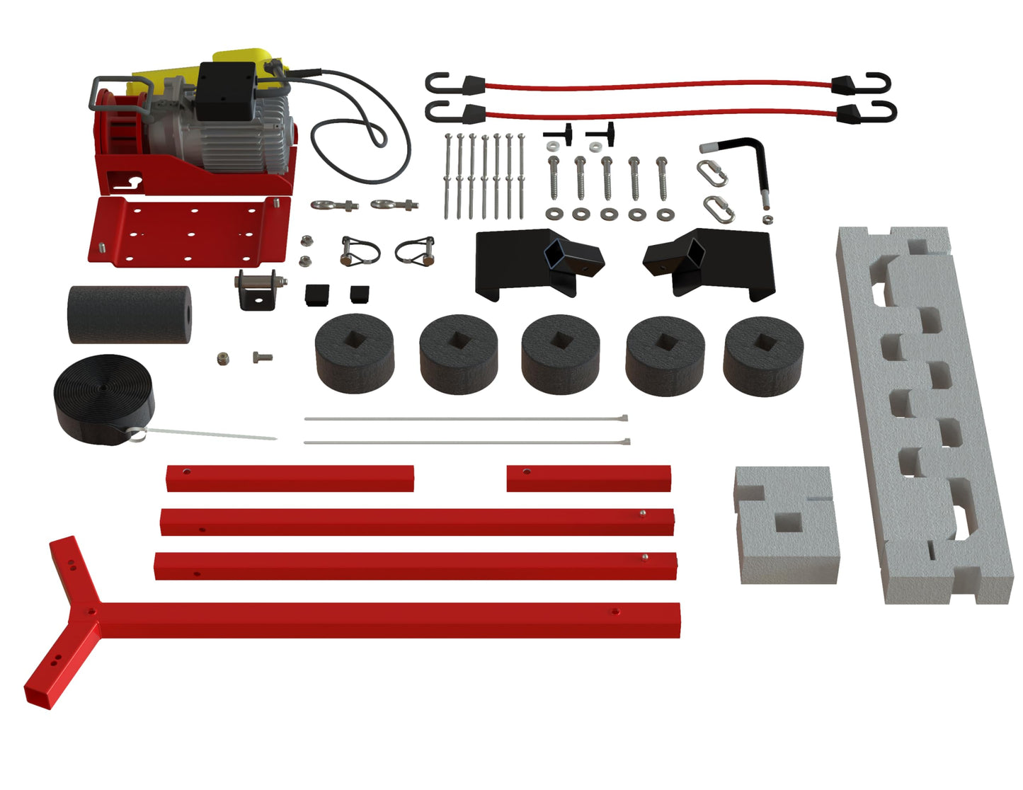 Lange Originals – FORD BRONCO® Hoist-A-Top® – 120V Power Hoist System with Custom Lifting Brackets – Fits 6th Gen Broncos 2 Door Models (2021+) – Easy Garage Hardtop Removal System