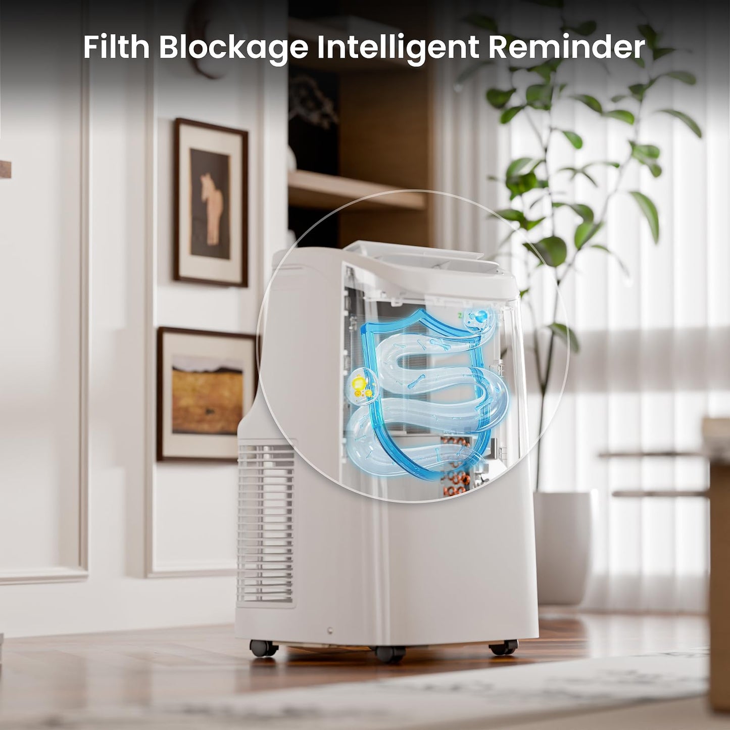 ZAFRO Portable Air Conditioners, 12000 BTU (8000 BTU SACC), Portable AC with Drainage-free Cooling, Fan & Dehumidifier, Smart AC Unit with APP/Remote, 47dB Quiet, 24H Timer for Living Room, Bedroom