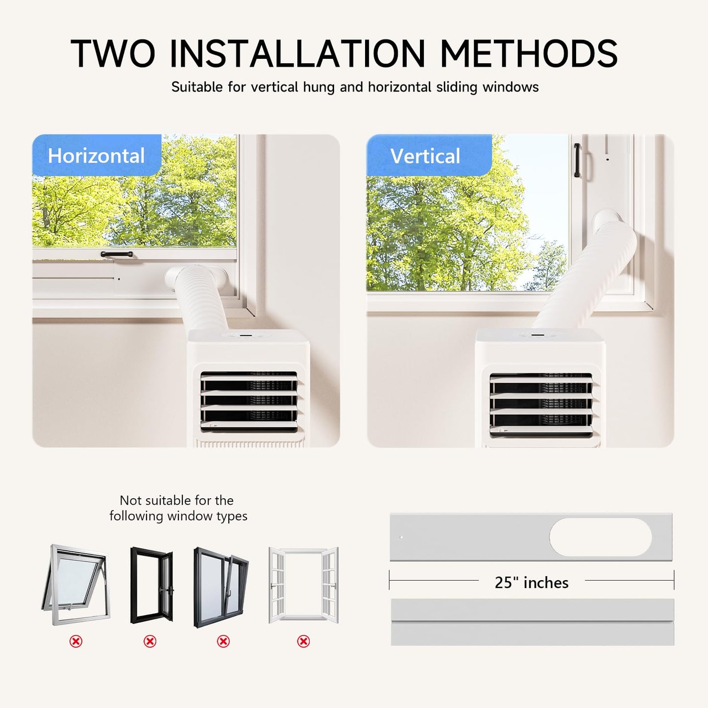 Portable Air Conditioners 16,000 BTU 5-in-1 Air Conditioner Portable Up to 850 Sq.Ft., Portable AC Unit with Cool, Fan, Dehumidifier, 24H Timer, Sleep Smart WiFi Remonte Installation Kit Included