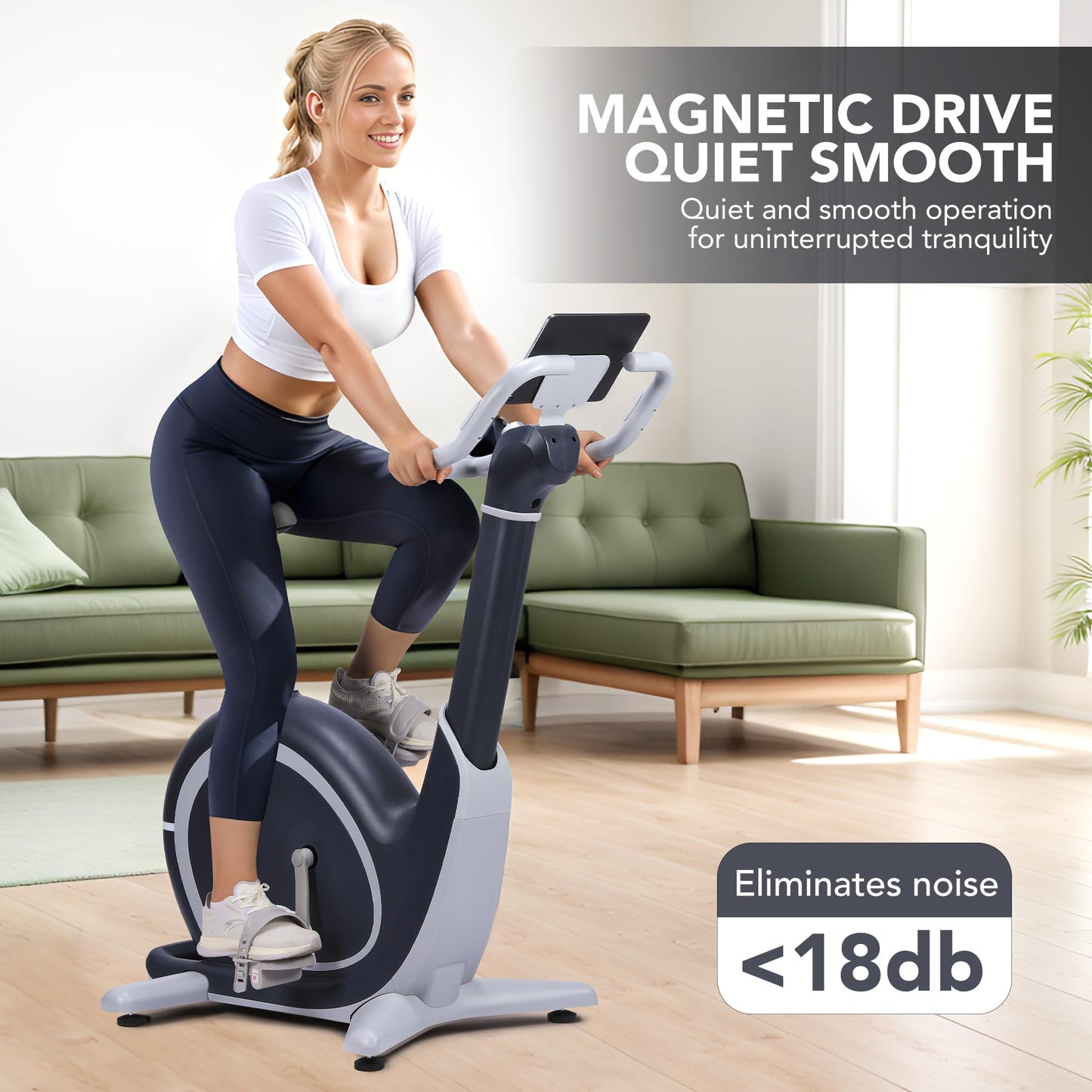 AI-Powered Exercise Bike with 36 Levels Magnetic Resistance & 350 LBS Capacity, Smart Indoor Cycling Bike for Cardio, HIIT Training, Virtual Scenic Rides, Personalized AI Workout Programs