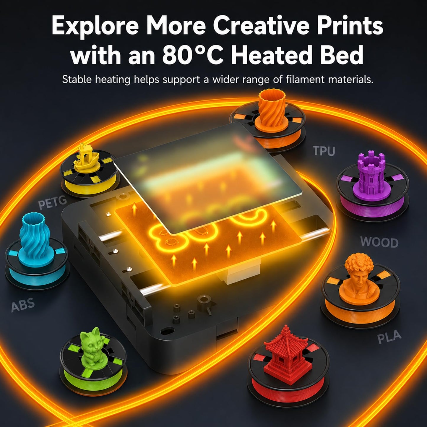 Entina Tina2 Plus 3D Printer, 250mm/s Fast Printing 3D Printer for Beginners & Kids, WiFi & App Control, Fully Assembled, Auto Leveling, PEI Build Plate, Open Source Mini 3D Printers for Home & School