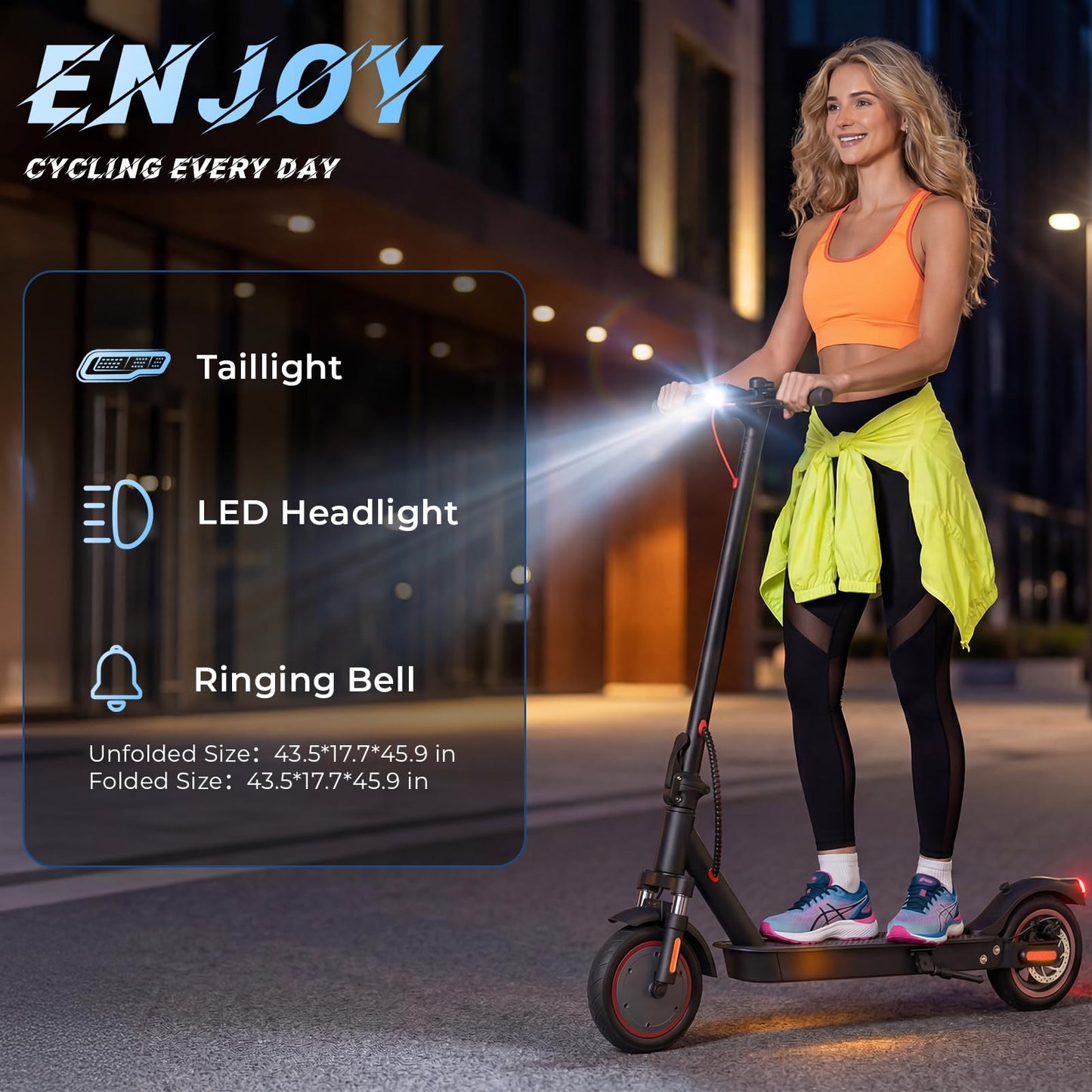 HopCycle Electric Scooters - Electric Scooter Adults, 1200W/1000W/500W Motor, 28/25/21/18 MPH Top Speed, 10''/8.5'' Tires, 28/25/23/21Miles, APP Control E Scooter for Teens Black Red