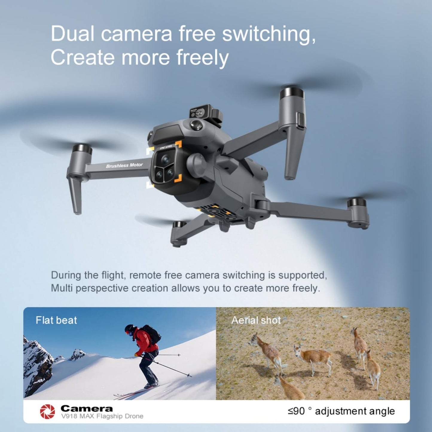 Utceku Drones with Camera for Adults 4K, Under 249g Foldable Quadcopter, 8k Camera Drone with large screen controler and GPS Auto Return, Follow Me, Easy for Beginners,3 batteries (Dark Gray)