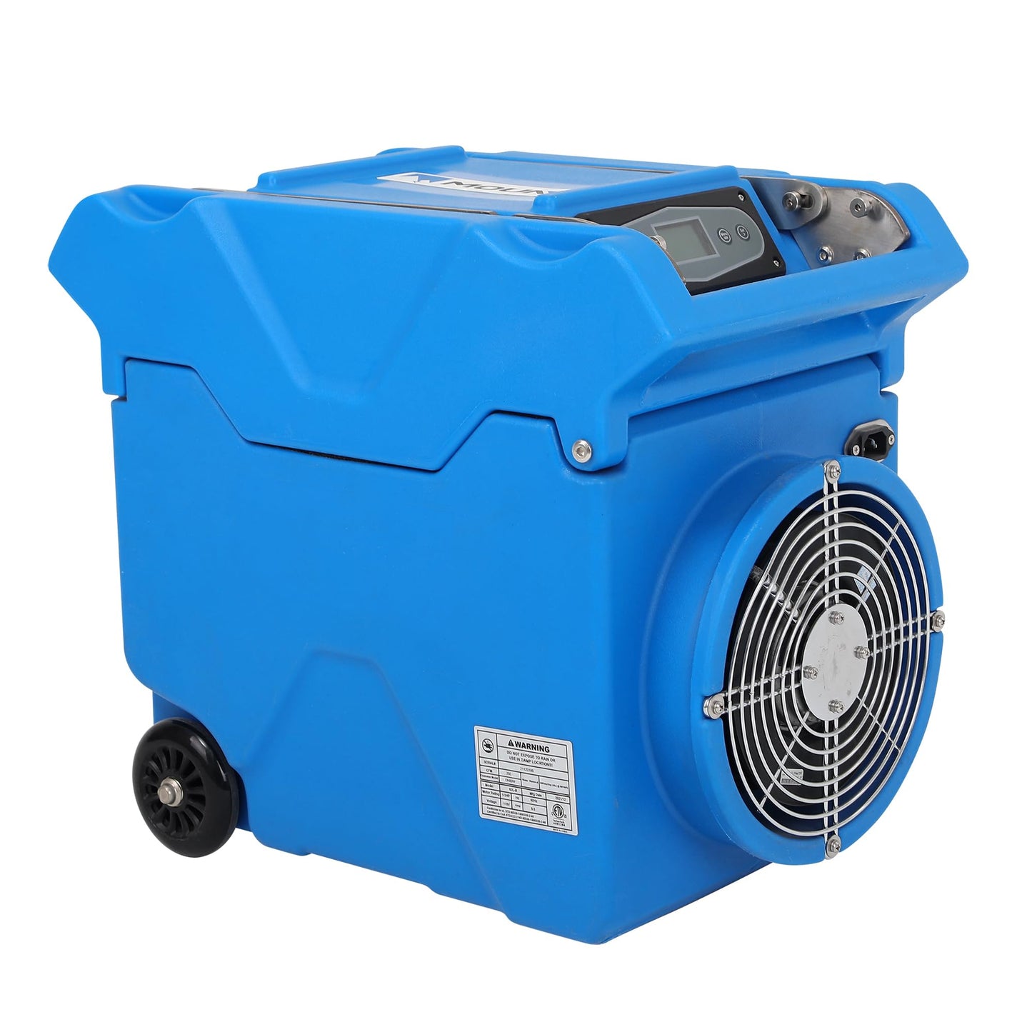 Mounto 150pints Commercial LGR Dehumidifier w/Handle and Wheels - Panasonic Compressor, ETL Certified, Compact & Stackable, Built-in Pump, LED Display