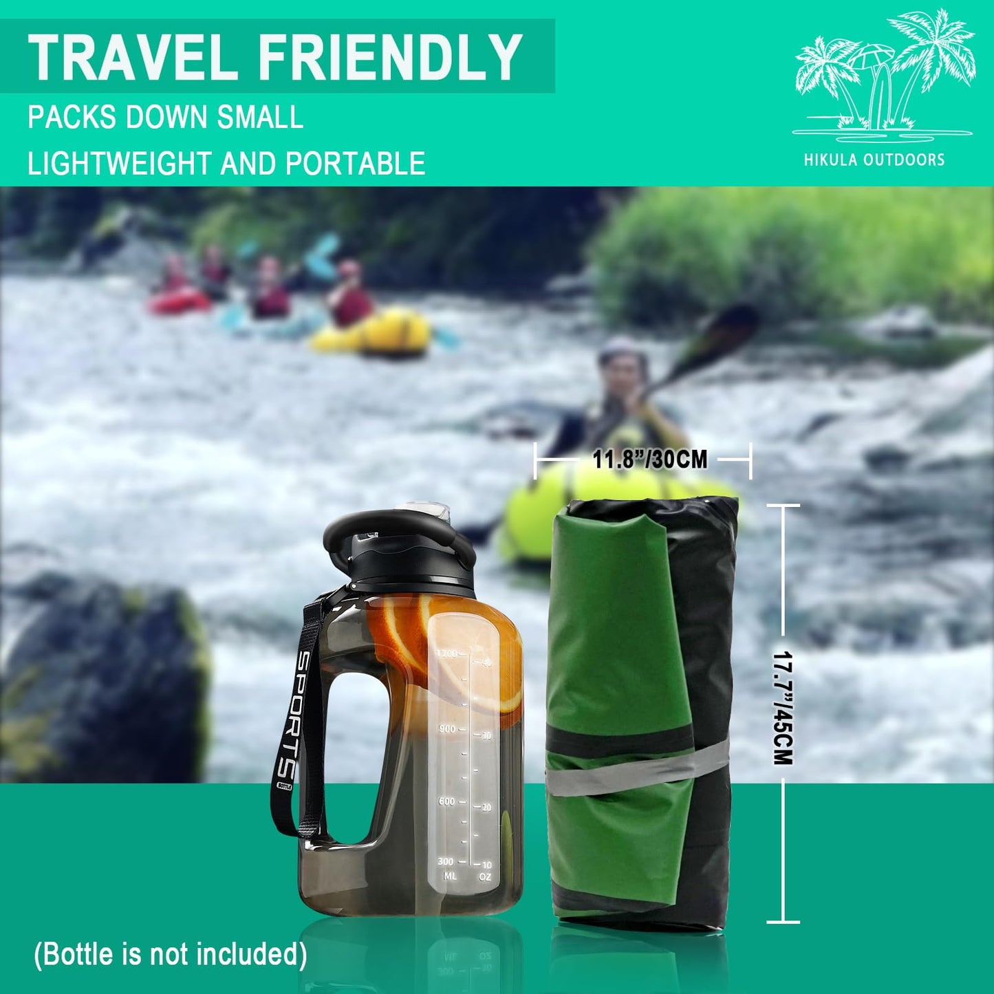 HIKULA Inflatable Lightweight TPU PackRaft Eco-Friendly White Water Rafting Micro Inflatable Kayak Canoe Carry Bag Included