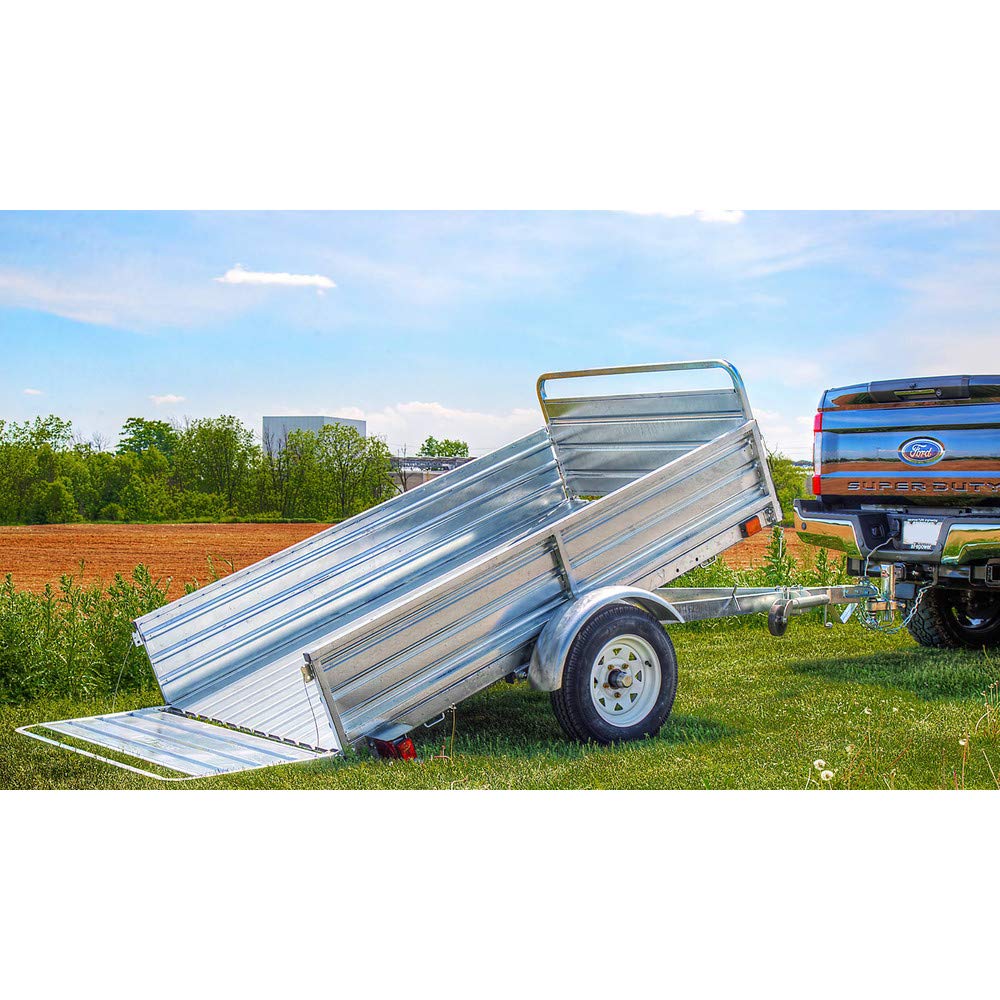 DK2 4.5 ft. x 7.5 ft. Single Axle Hot-Dipped Galvanized Multi-Utility Trailer