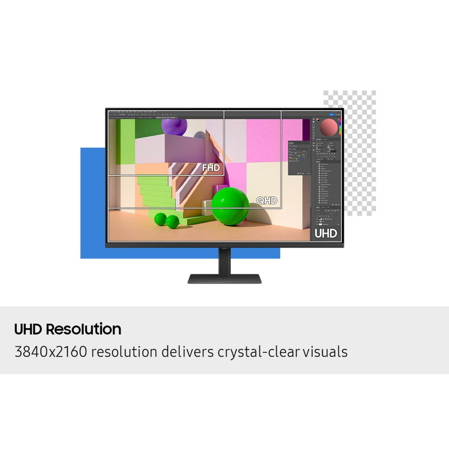 Samsung 37” ViewFinity S8 (S80UD) 4K UHD HDR10 High Resolution Monitor with USB-C and Ergonomic Design, Built-in KVM Switch, Intelligent Eye Care, LS37D800UANXZA, 2025