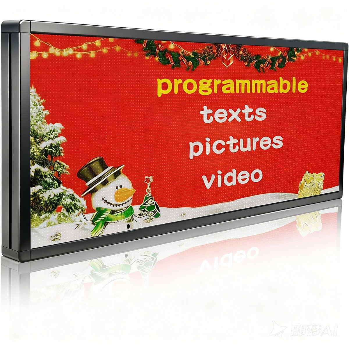 P6 Programmable Led Sign,Scrolling Full Color Digital Message Board 40"X17"