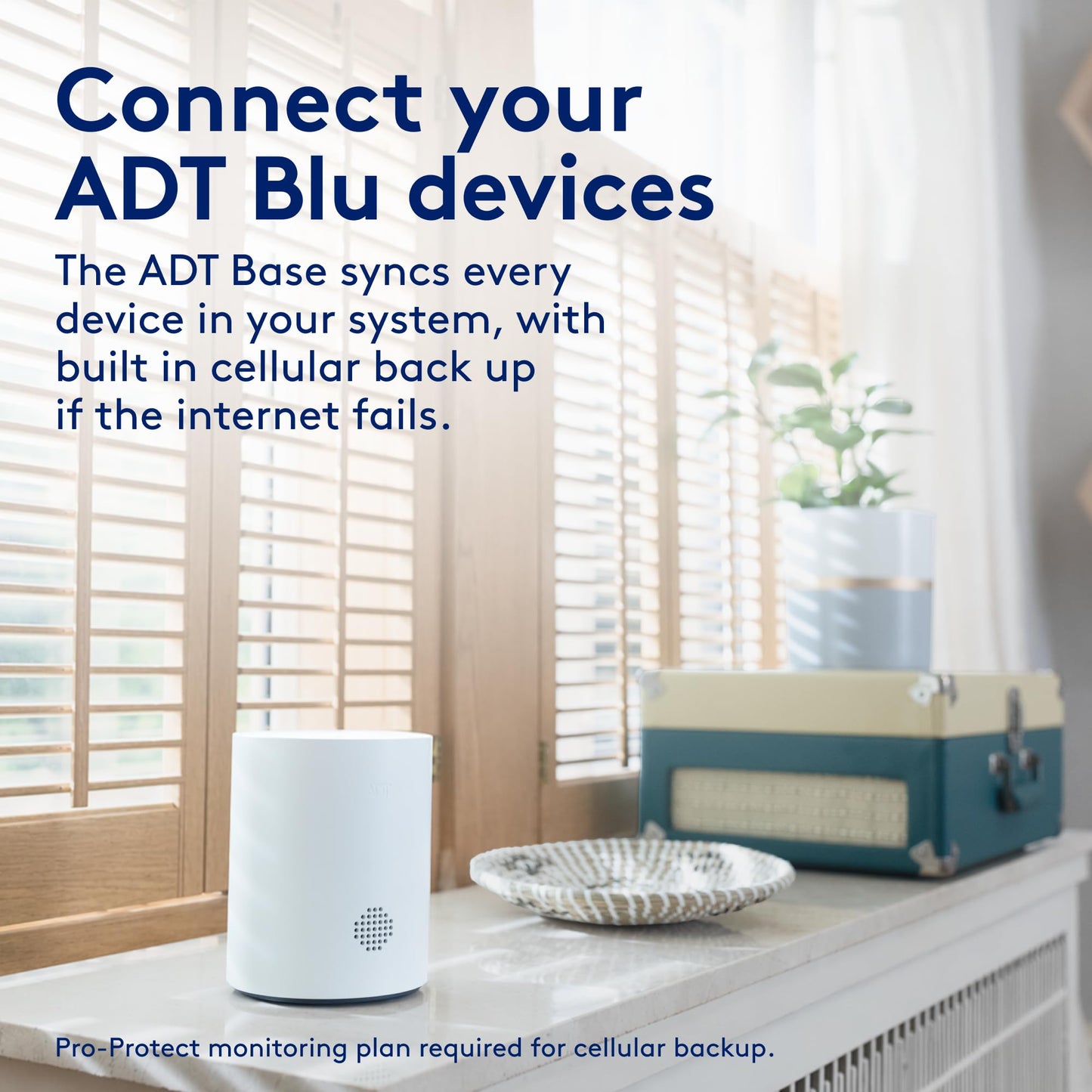 ADT Blu Doorbell Camera Kit, DIY Home Security System with 2K HD Smart Video Doorbell, 180 Degree View, Wireless, Night Vision, Weather Resistant, Door/Window Sensors, ADT+ App Control
