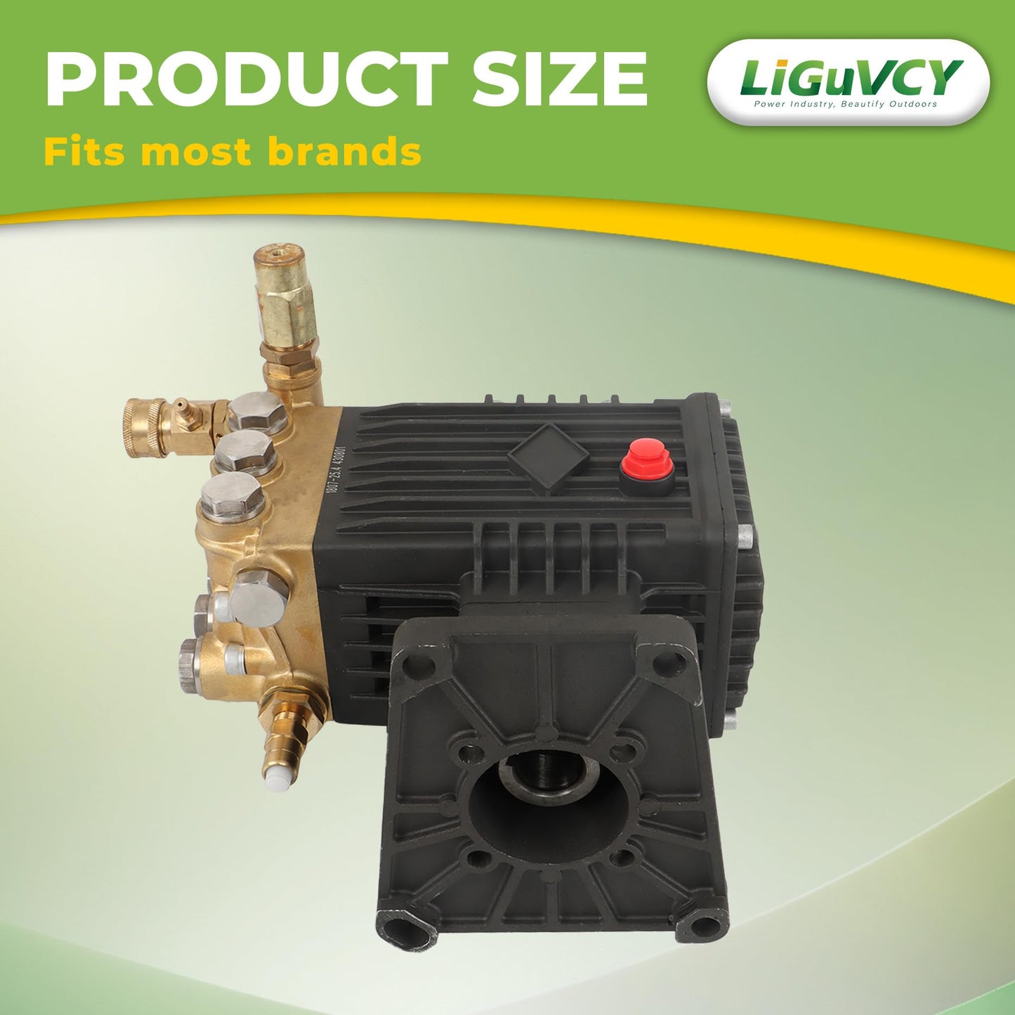 LiGuVCY 4 GPM 4400 PSI Washer Pump 1 Inch Shaft for Cleaning Indoor and Outdoor Walls, Roads, etc
