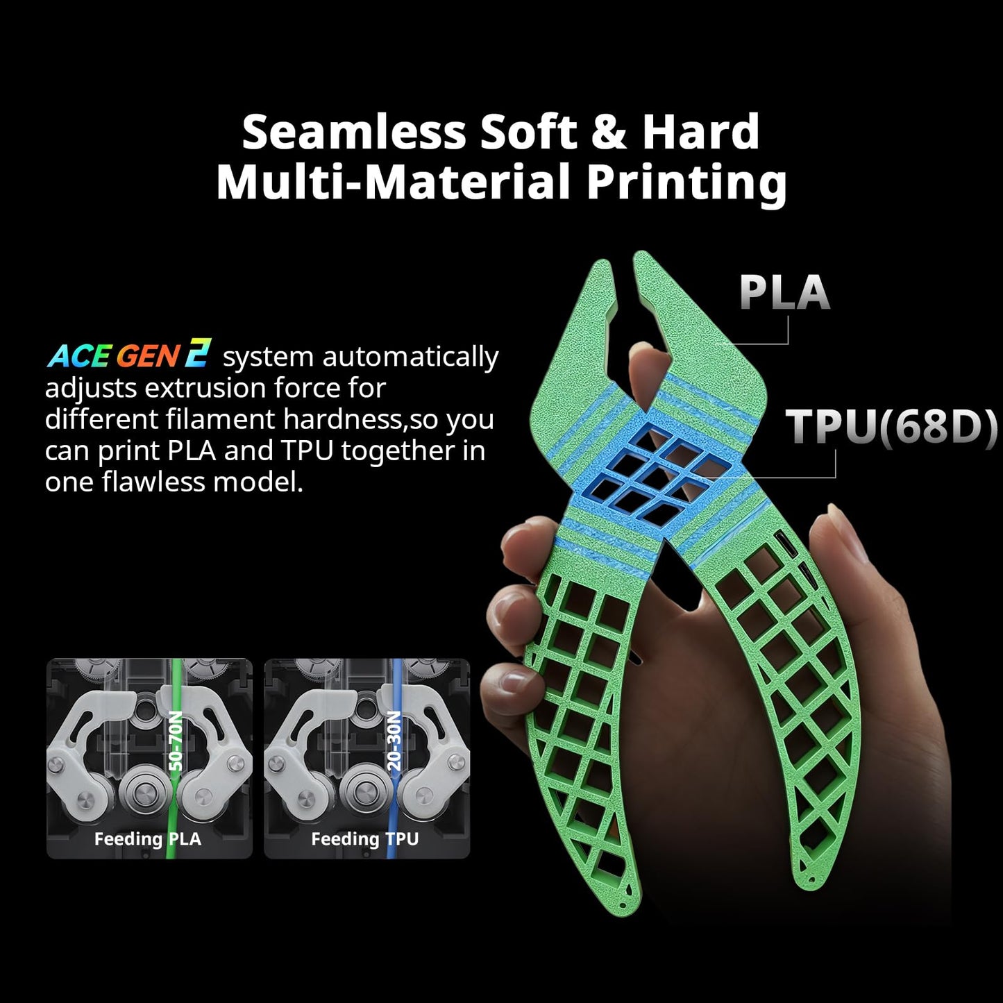 Anycubic Kobra X Multicolor 3D Printer, 2X Faster & Easy One-Click Printing, 600mm/s High Speed 3D Printers for Beginners & Kids, 4-Color Built-in, 260x260x260m³, Easy to Use FDM 3D Printer