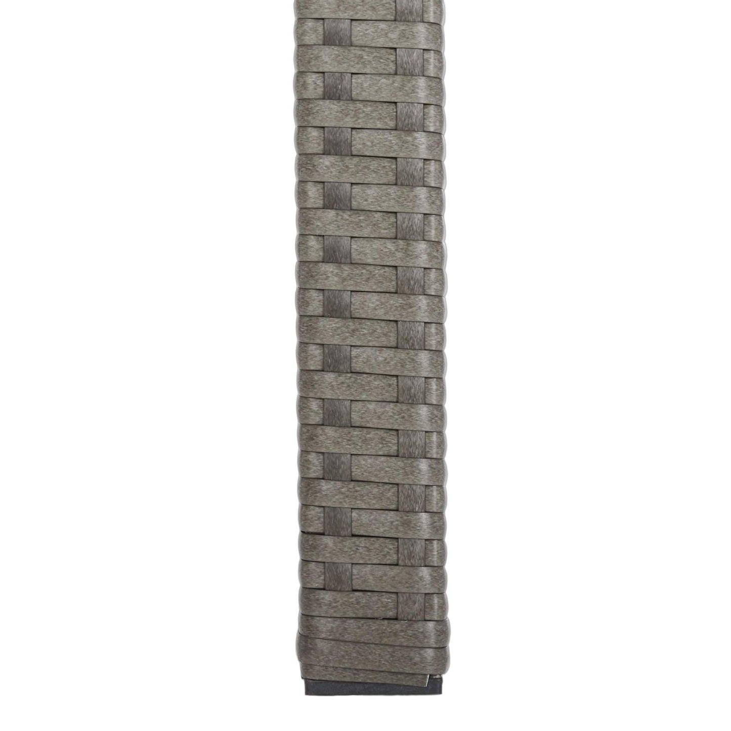 SAFAVIEH Outdoor - Bassey 4-Piece Conversation Set - Grey & Grey - Steel Frame with Cushion - Tropical Resort Woven Design with Glass Top Table - Ideal for Patio, Deck, Porch, Backyard (PAT7507B)