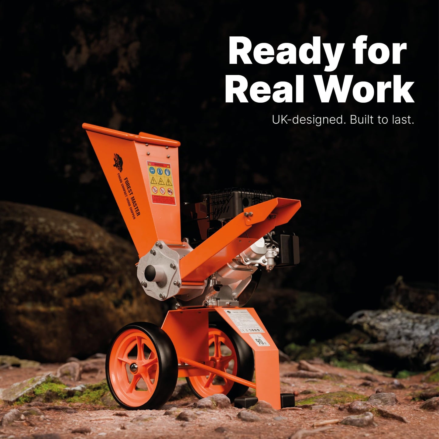 Forest master FM6DD 6hp Gas Compact self-Feeding Wood Chipper. Powerful Garden Machine Delivers up to 3600 RMP. Chips up to 50mm (2 inch) Easy Storage and Portability…