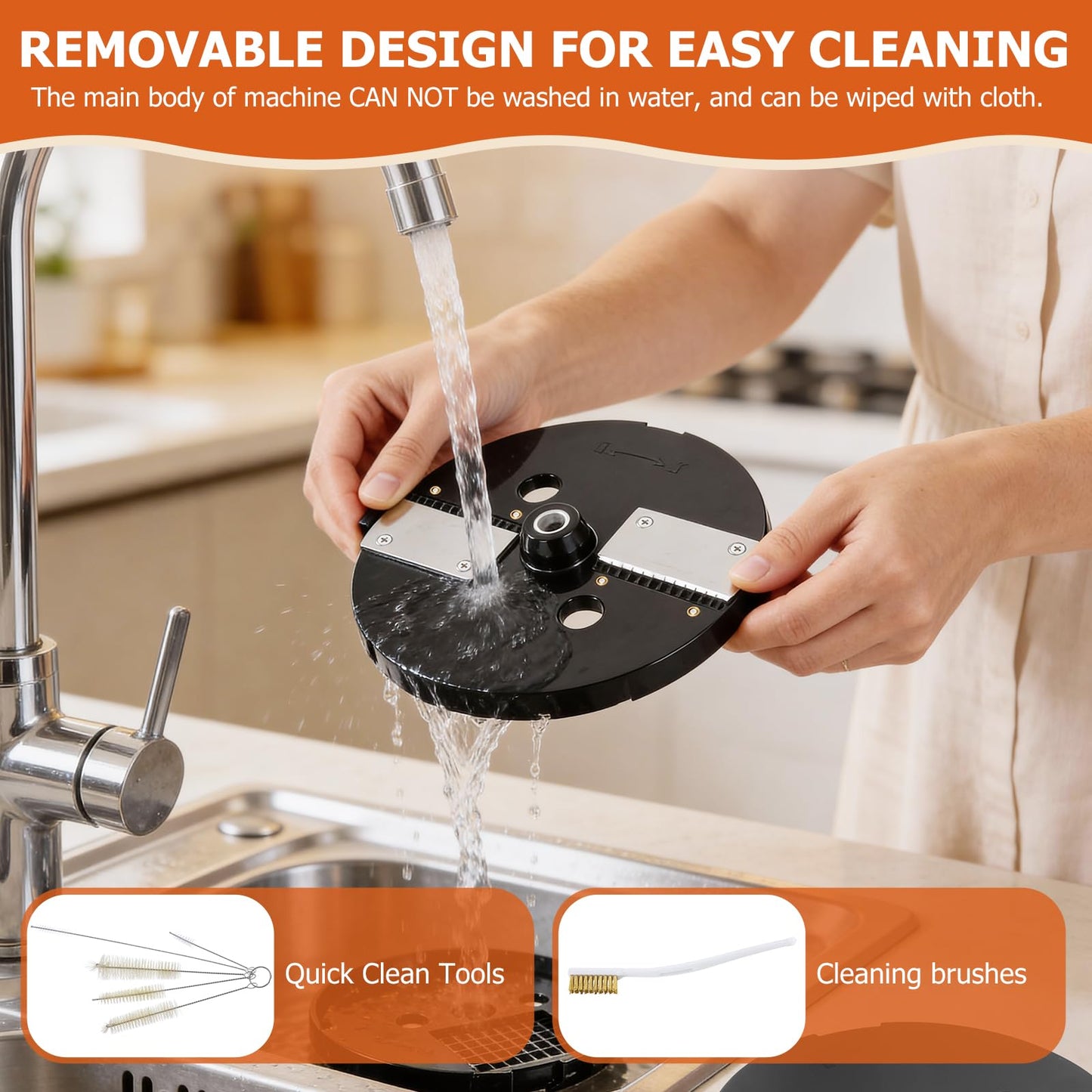 5-In-1 Electric Vegetable Chopper, Commercial Vegetable Slicer Food Processor Veggie Food Dicer with Slicing Shredding Striping for Onion Potato Cabbage Fruit Cutter Home Use