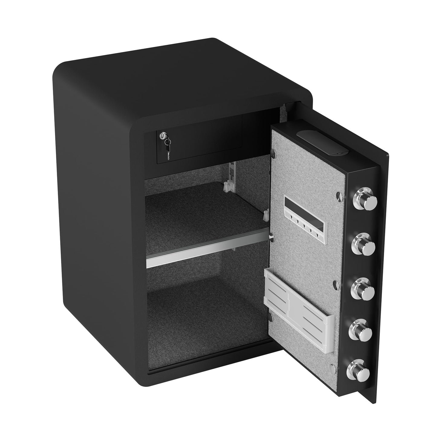 GOWE High Security Super Large-Sized Safe Box with Fireproof and Waterproof Bag, 4.0 Cub Feet Safe with Electronic Password Lock,Safe with Private Inner Cabinet for Home,Office and Hotel