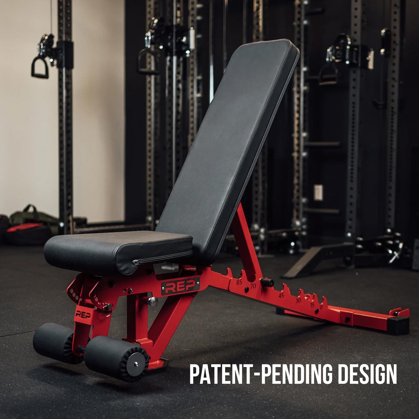 REP Foldable Incline Decline Bench, Metallic Black
