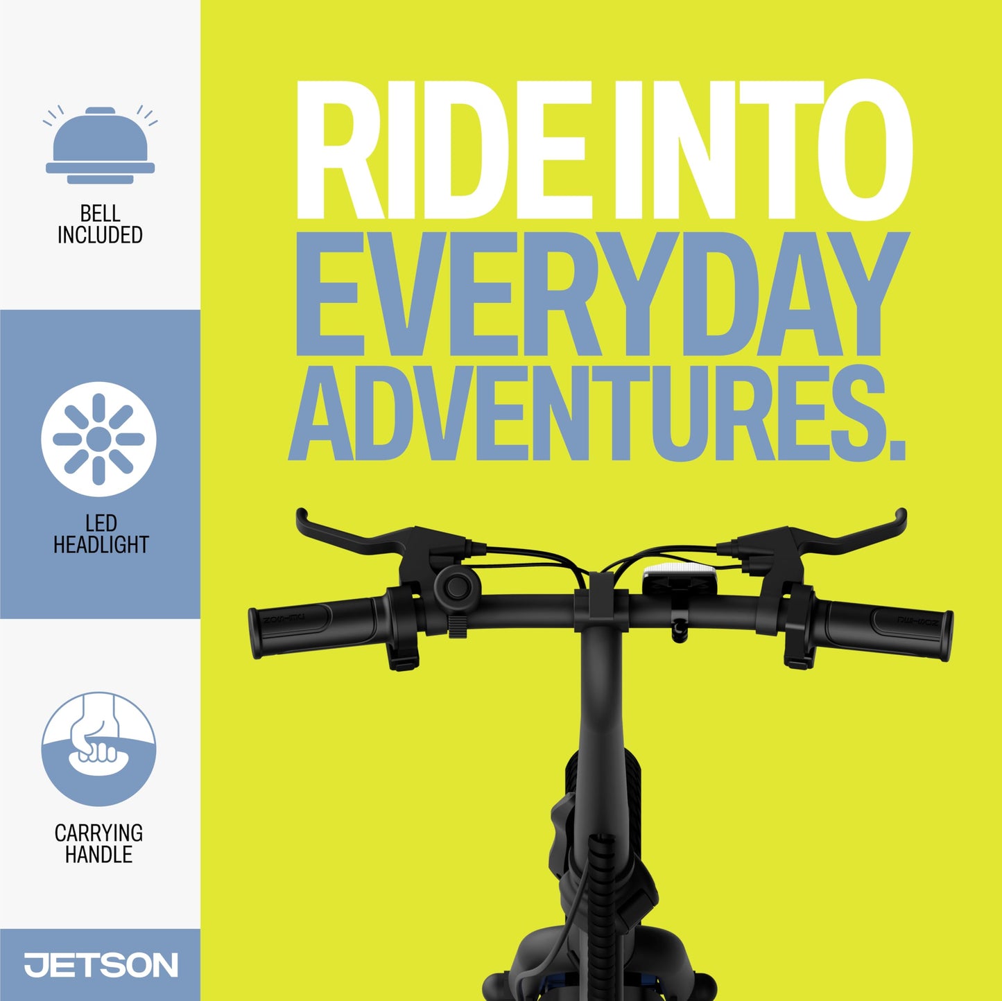 Jetson Bolt Pro Max Electric Bike, Portable Electric Bike with Carry Handles, Folding Design, and Twist Throttle, Up to 15.5 Mph, 14-Inch Tires, Age 12+