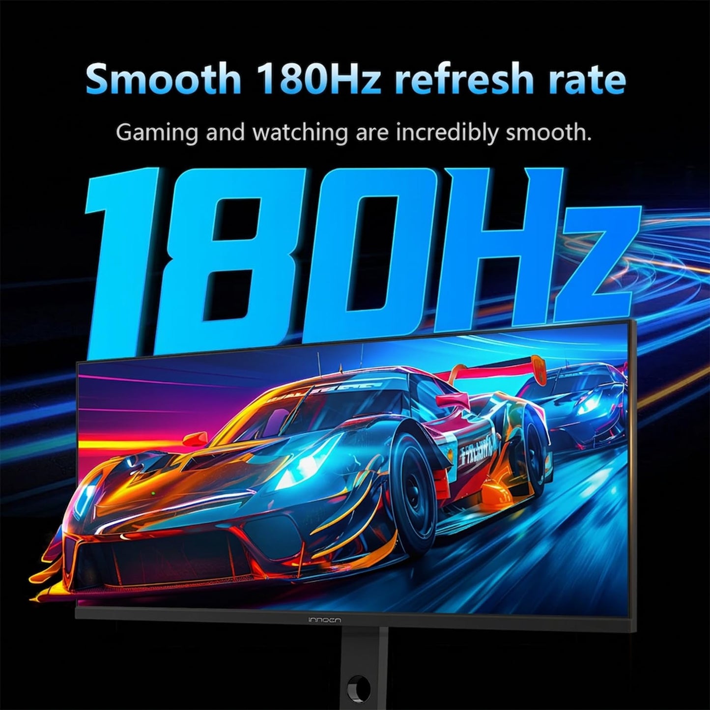 INNOCN 34" Ultrawide Monitor WQHD 3440 x 1440P 180Hz IPS PC Adaptive-Sync G-SYNC Compatible, HDMI, DP, PIP/PBP, 21:9, HDR, MPRT, Built-in Speaker, Height Adjustable, Eye Care - 34C1R