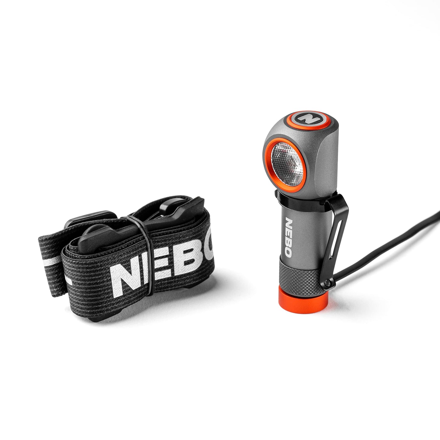 NEBO Einstein 600 Lumen Headlamp & Worklight, Rechargeable, Storm Gray, One Size, Model NEB-HLP-1008