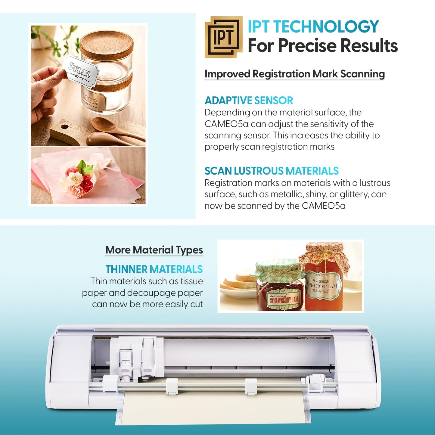 Silhouette America Cameo 5 Alpha (α) Smart Cutting Machine, Classic White (Deluxe Bundle) - Includes Business Edition Software, 36 Vinyl Sheets, PixScan Mat, Tool Kit & 25 Free Designs