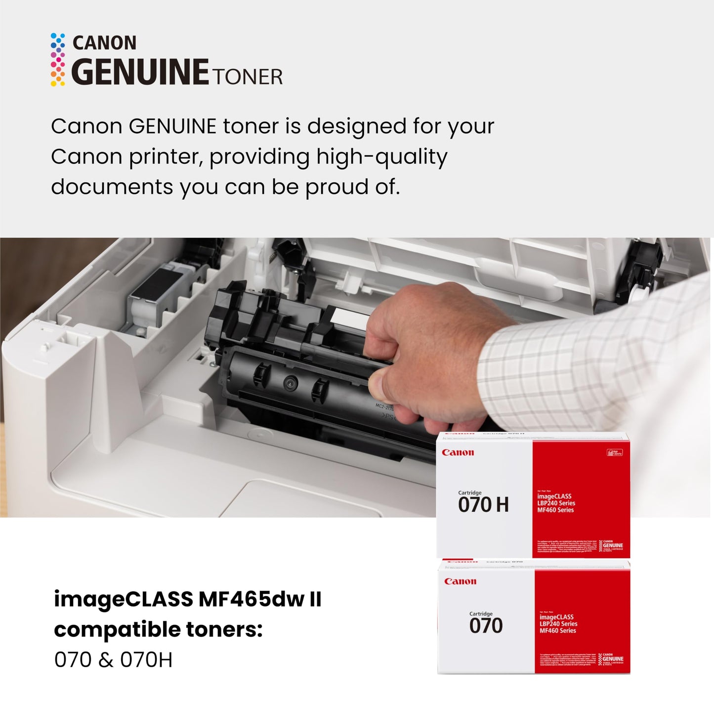 Canon imageCLASS MF465dw II - Monochrome Wireless Duplex Laser Printer with Print, Copy, Scan, Fax, Expandable Paper Capacity, 42 PPM