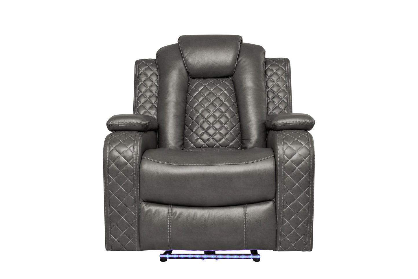 Ball & Cast Power Recliner Sofa Set Leather Reclining Couch Home Theater Seating 3PCS Recliner Couch Loveseat & Chair Sets with Wireless Charing,Cup Holders,Storage Box for Home Theater,Living Room