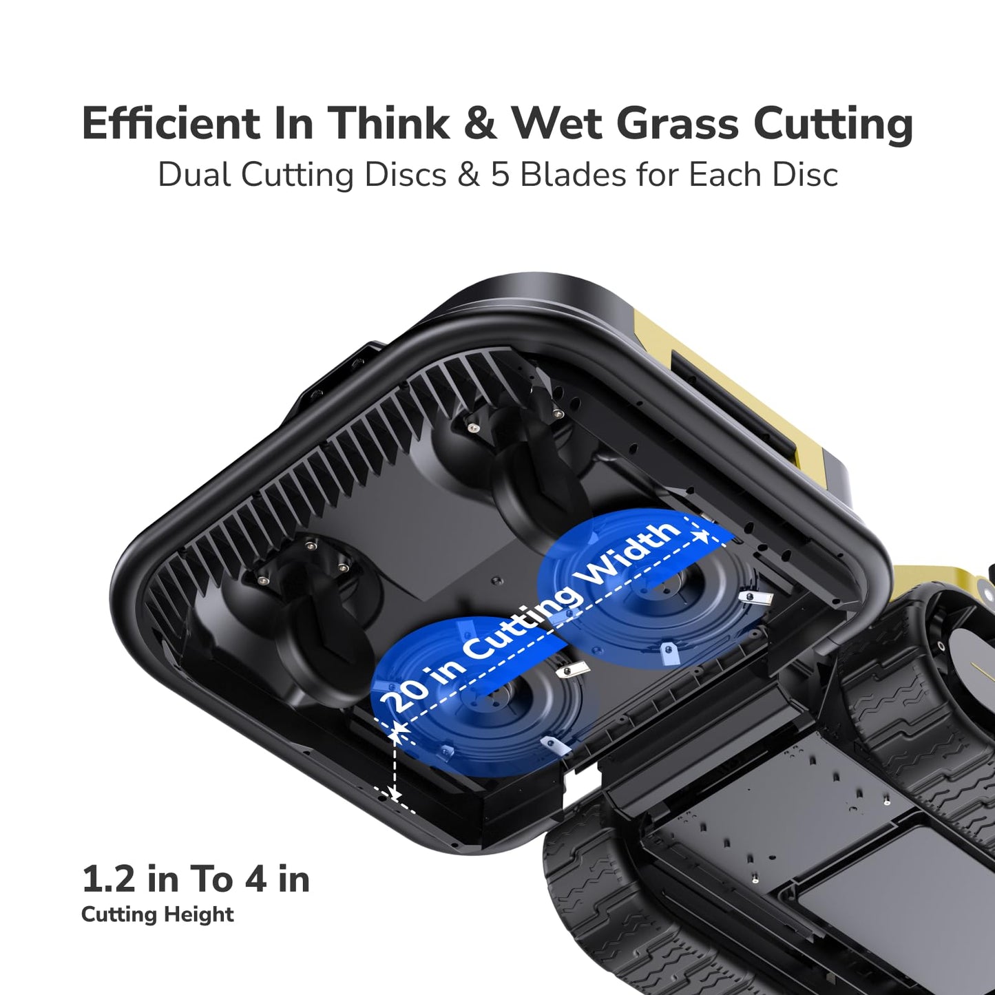 YARBO Robot Lawn Mower Module Works with Core, Rain Detection System (YARBO Core Sold Separately)