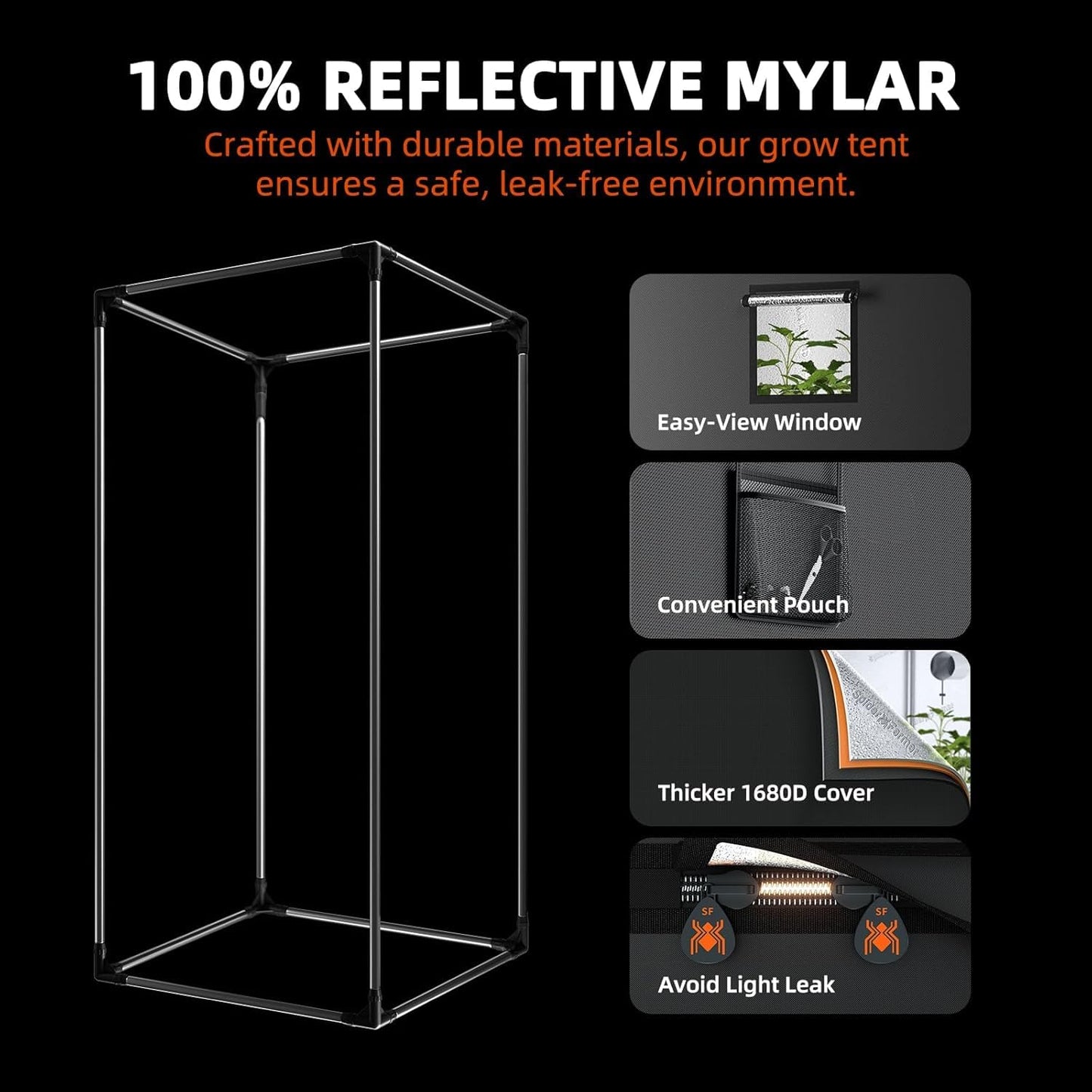 Spider Farmer 4 × 2ft SF-2000 200W Indoor Grow Tent Kit with GGS Controller